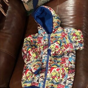 Colorful Comic Print Hoodie
